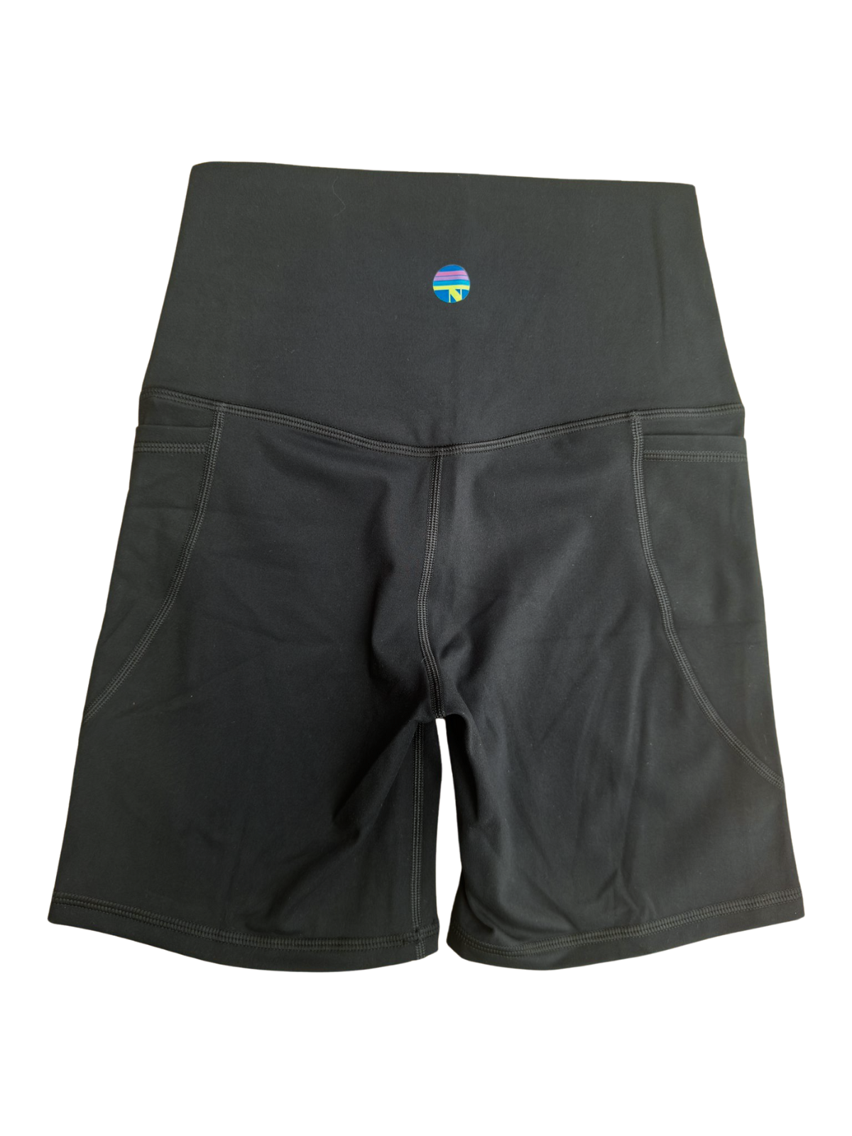 High-Waist Biker Short with Pockets