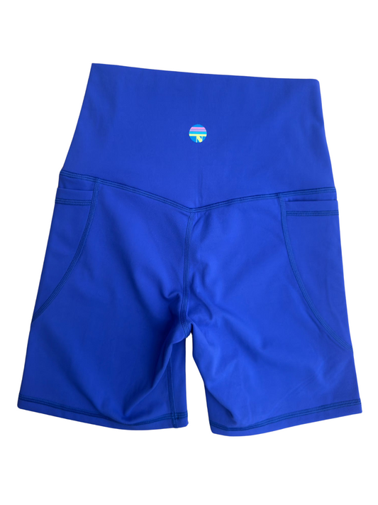 High-Waist Biker Short with Pockets