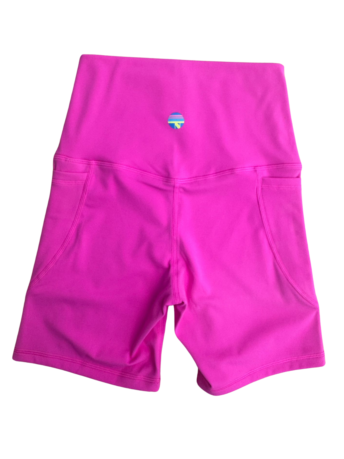 High-Waist Biker Short with Pockets