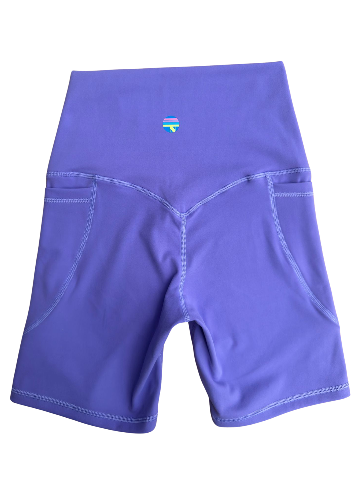 High-Waist Biker Short with Pockets