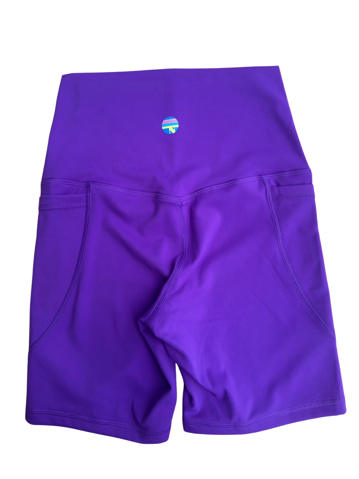 High-Waist Biker Short with Pockets